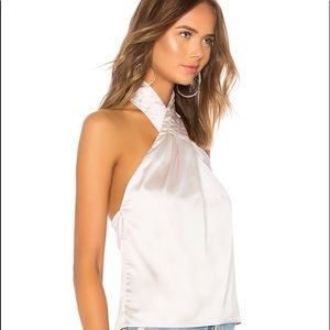 PLEATED HALTER TOP